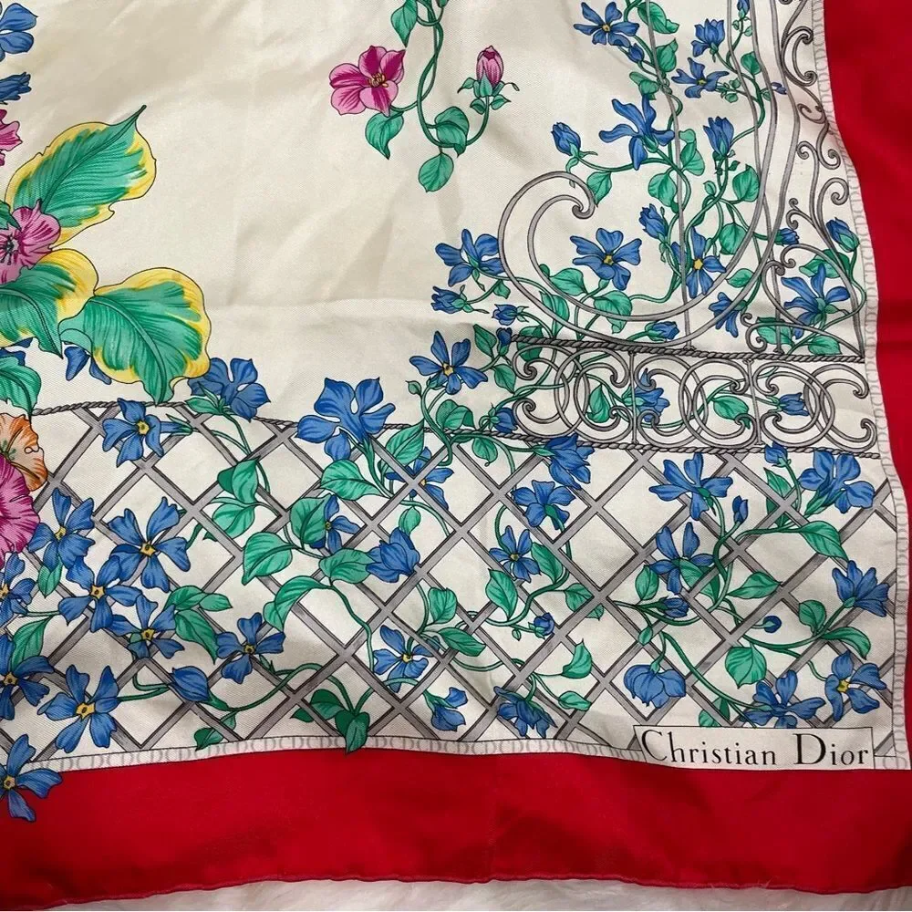 Christian Dior silk scarf